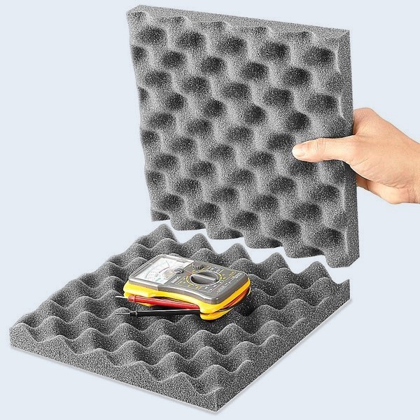 Sets de Espuma Contorneada - 10 x 10 x 2", 25 x 25 x 5 cm