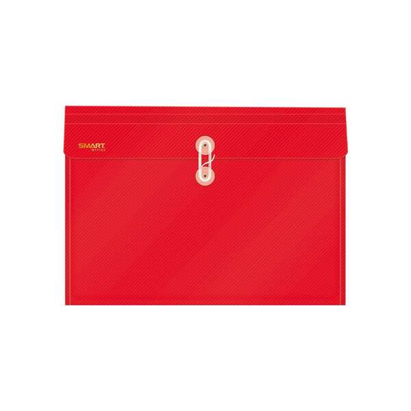 Sobre Bolsa Oficio Con Rondana Horizontal Plastico Rojo Sol 25463
