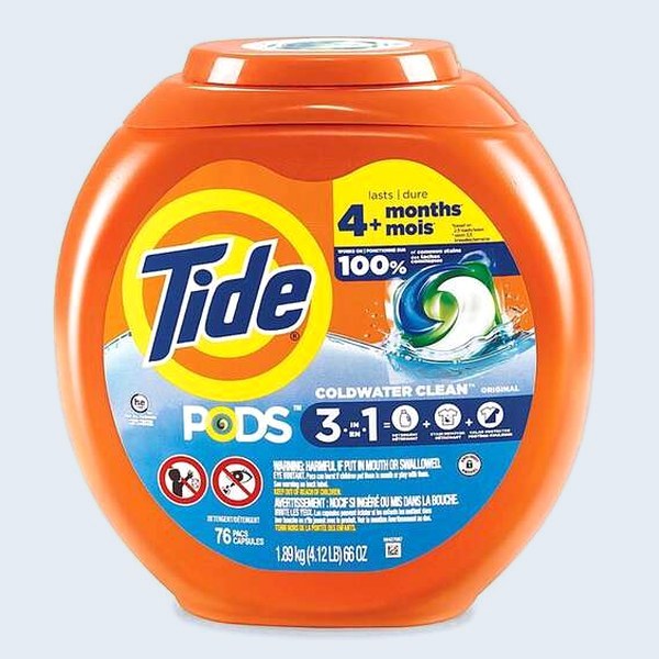 Tide pods detergente de alta eficiencia para ropa, 76 unidades