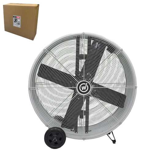 Weston Ventilador D/tambor 36 pulg 497W Ind C/ruedas