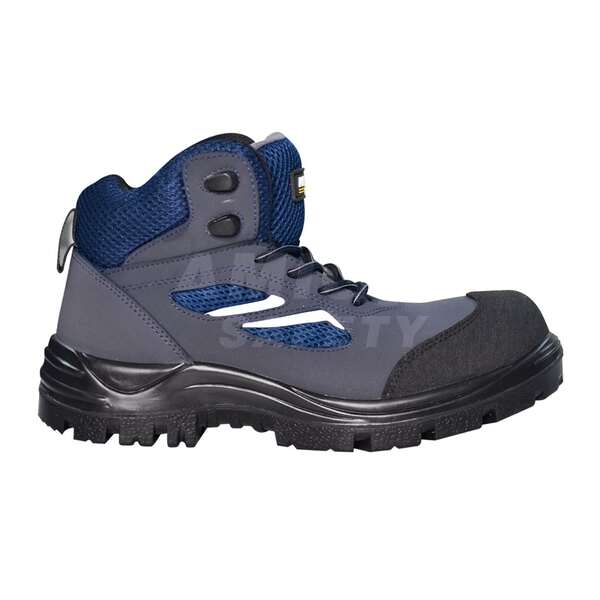 Zapato borceguí con casco de composite PC, ABS Armada gris/Azul XR50